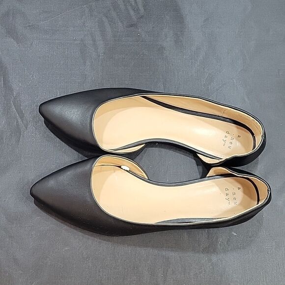 A.NEW DAY D'ORSAY POINTED TOE SLIP-ON WOMEN"S FLAT SHOE - Picture 7 of 14